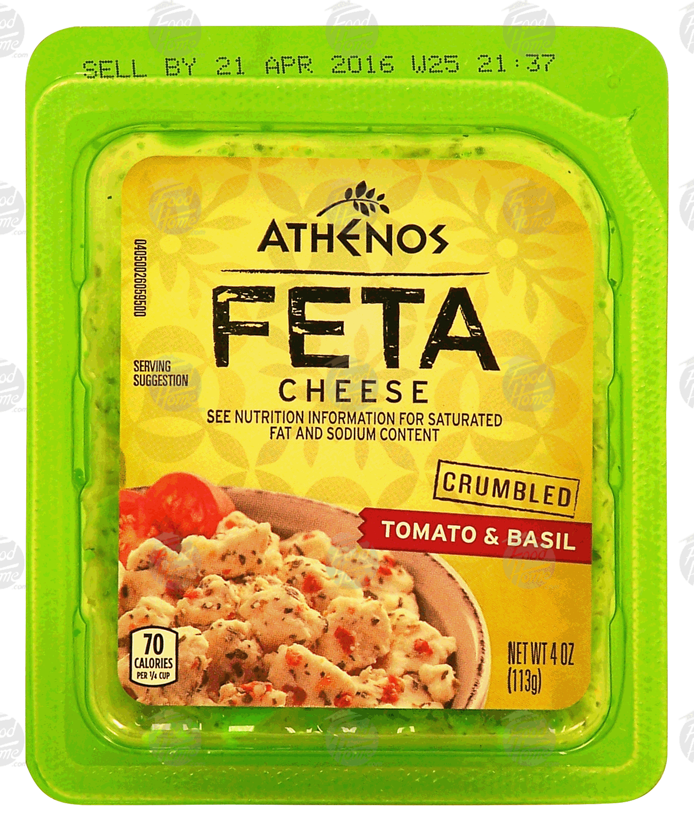 Athenos  crumbled tomato & basil feta cheese Full-Size Picture